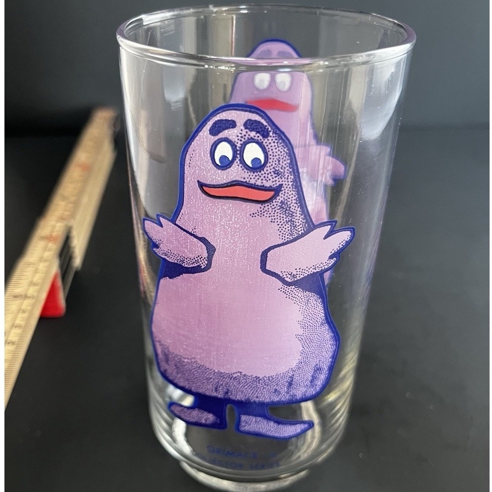 Vintage 1977 McDonald's McDonaldland Collector Series Glass – Grimace
